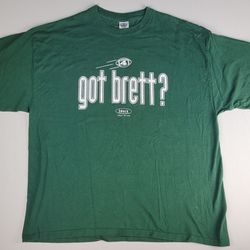 Brett Favre Graphic New York Jets Football NFL Shirt Got Brett? Green Men's 2XL