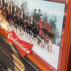 Budweiser Sign Text Me For More Information Brand New No Low Ballin