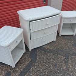 3 Piece Wicker White Weekend Project 