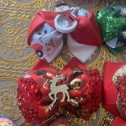 Moños De Navidad Para Nińas