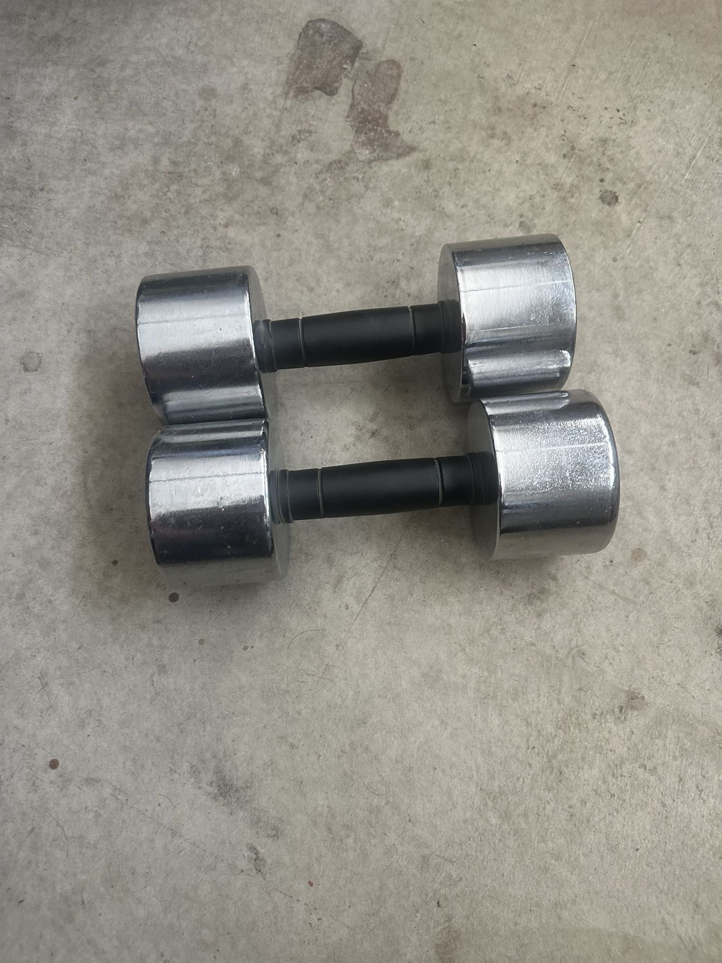 Ventage Rebook Soft Grip 20Lb Pound Chrome Dumbell Weight