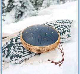 Steel Tongue Drum with Rope Border