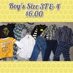 Boy's Size 3T & 4