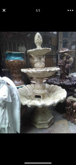 Cement water fountain