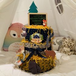 Little Adventurer Diaper Cake