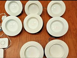 Halo LED Recessed Downlights 8-Pack with Philips Hue Bridge