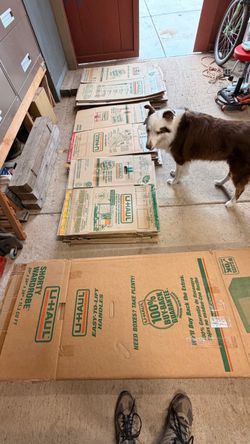 U-Haul moving boxes