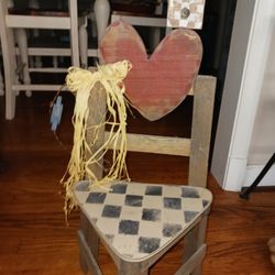 Cute Primitive Wood Chair