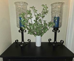 Glass & Metal Candle Holders