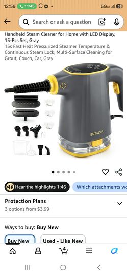 Handheld Steam Cleaner for Home with LED Display