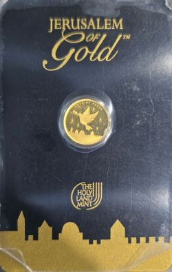 2025 Holy Land Mint Jerusalem of Gold 1/25 oz .9999 Fine Gold – AT SPOT