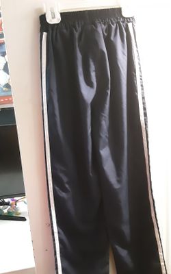 Nice Navy Blue Pants With White Stripes On Each Side. Boys Size 8