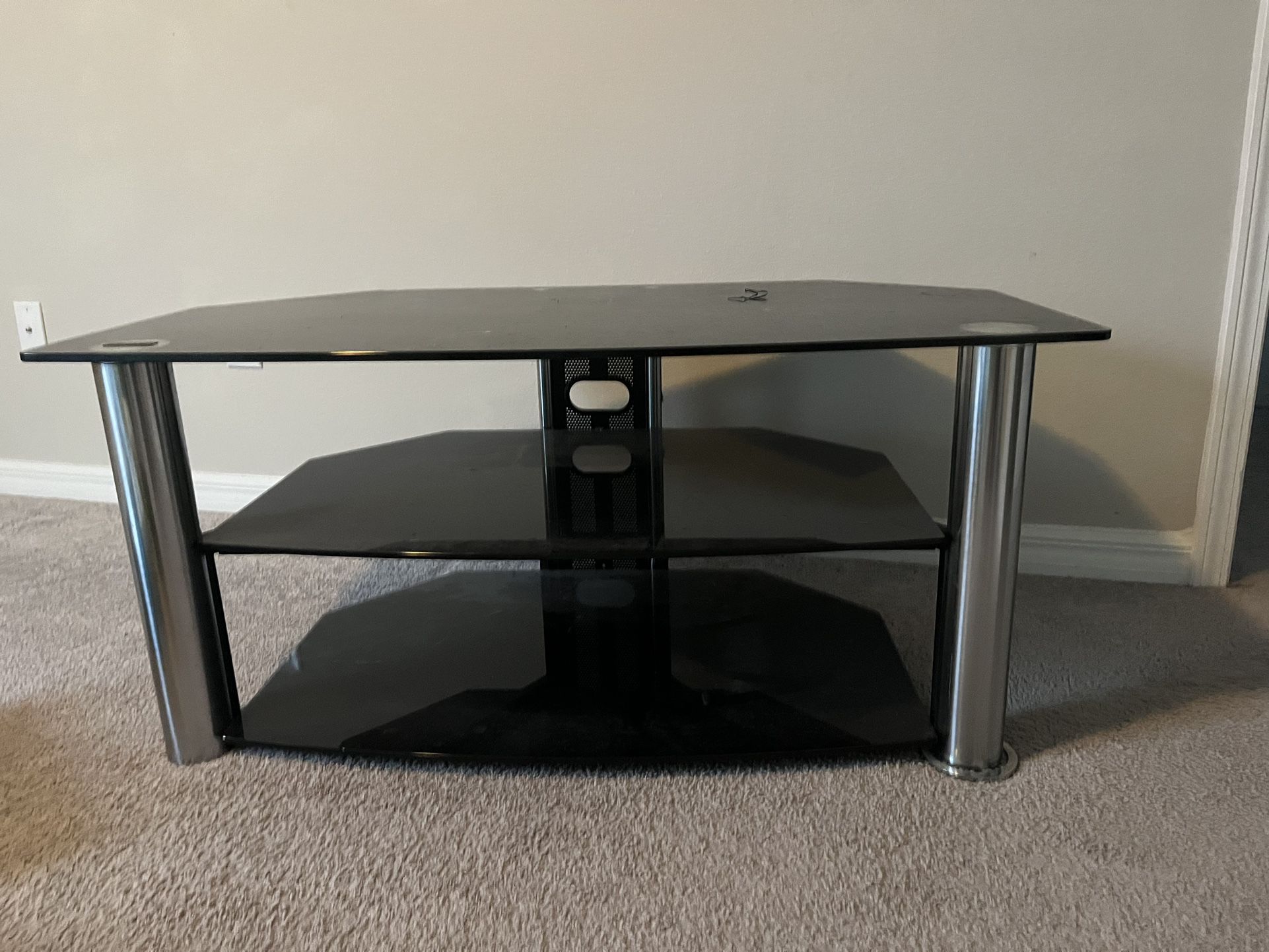 FREE Glass TV/entertainment Stand