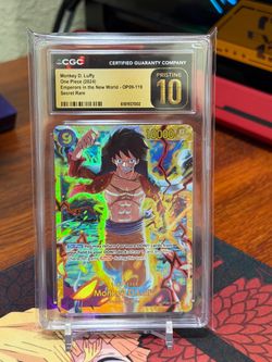 CGC 10 Pristine Monkey D. Luffy Secret Rare OP09-119 Emperors in New World English