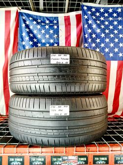 ✅ 2 USED TIRES 275/35ZR20 PIRELLI P-ZERO RSC RUN FLAT MAX PERFORMANCE SUMMER 275 35 20 RUN FLAT