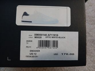Armani exchange sneakers size 12