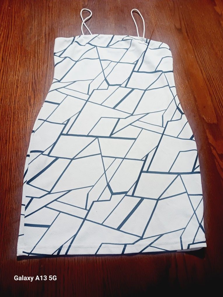 Black White Stripe Dress 