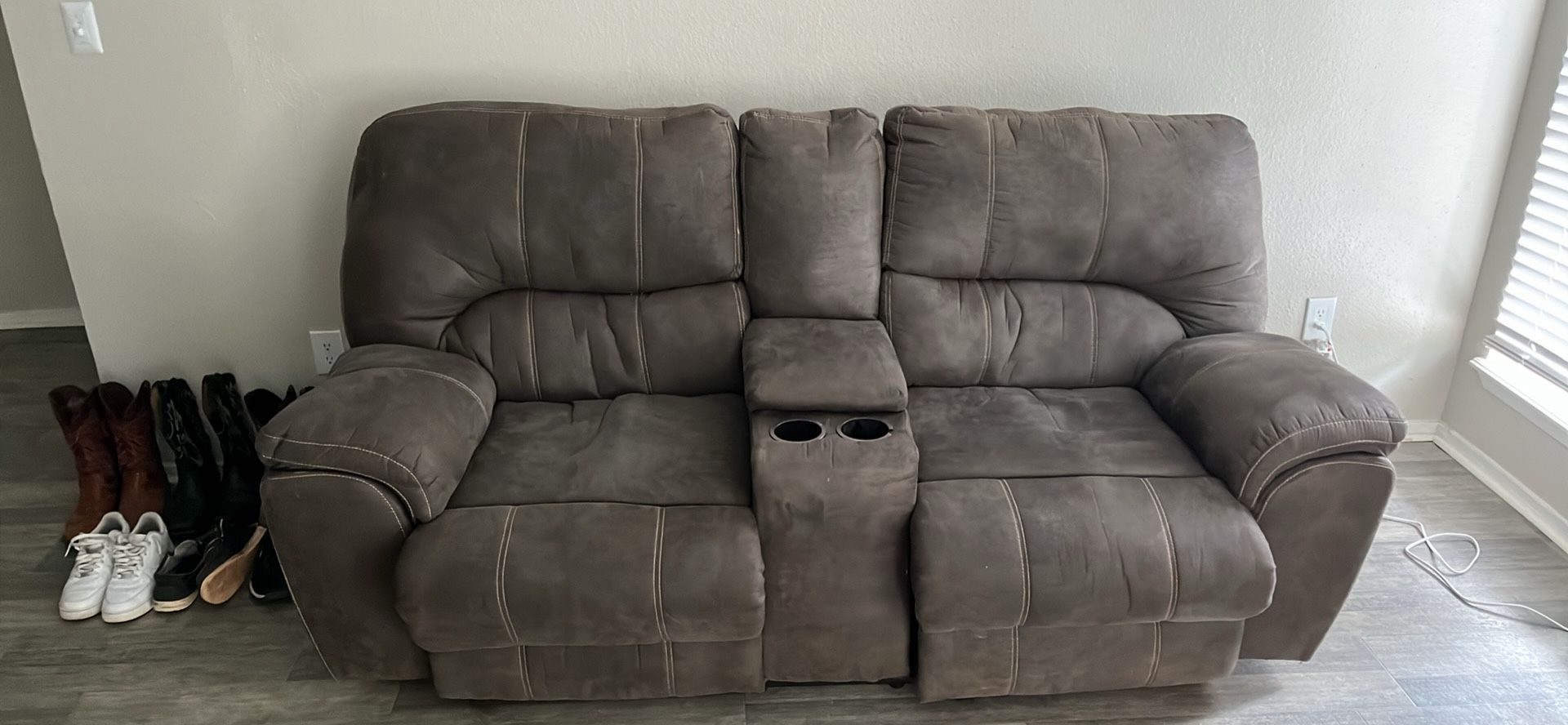 couch and recliner