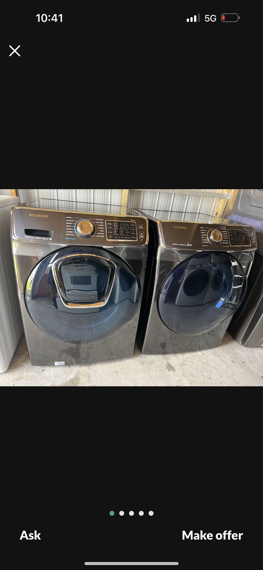 Samsung Washer And Dryer Set 