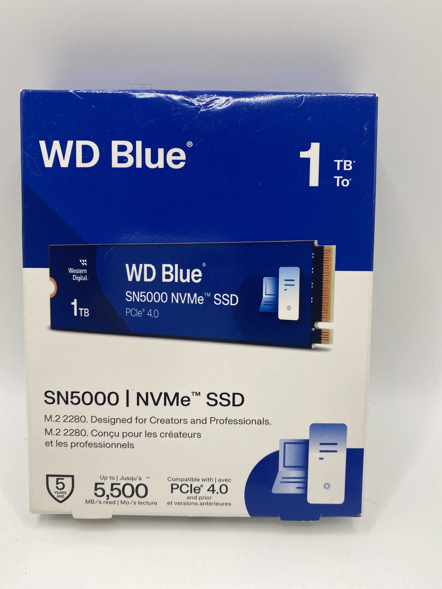WD Blue Solid State Drive NEW SN5000 1TB
