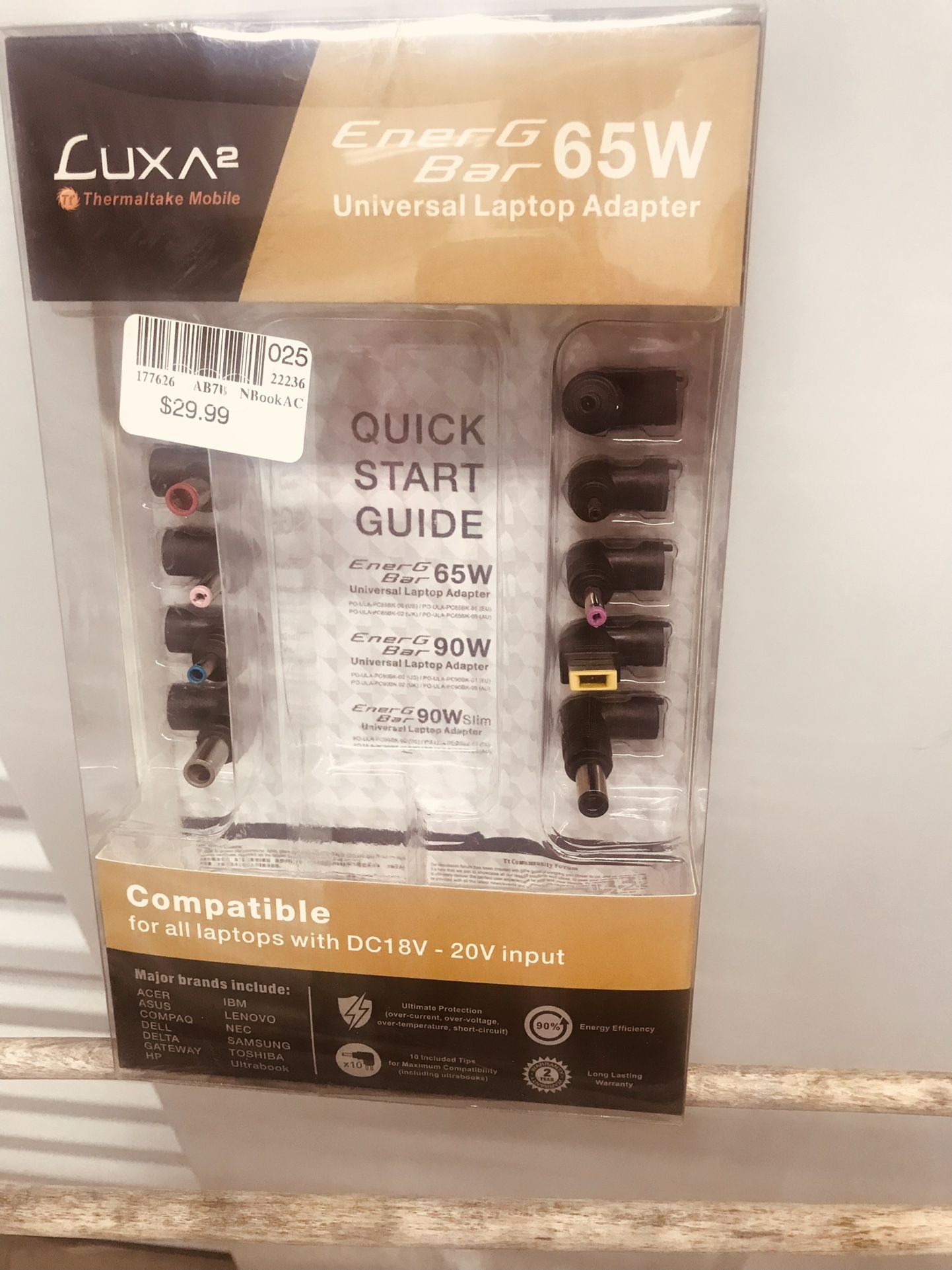 Luxa2 Energbar Universal Laptop Adapter