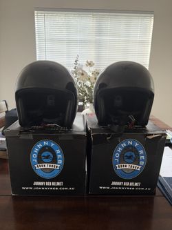 Johnny Reb Motorcycle Helmets (Pair) – Used 