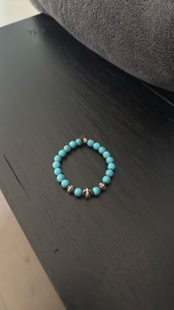 Chrome Hearts 10mm Turquoise Bead Bracelet