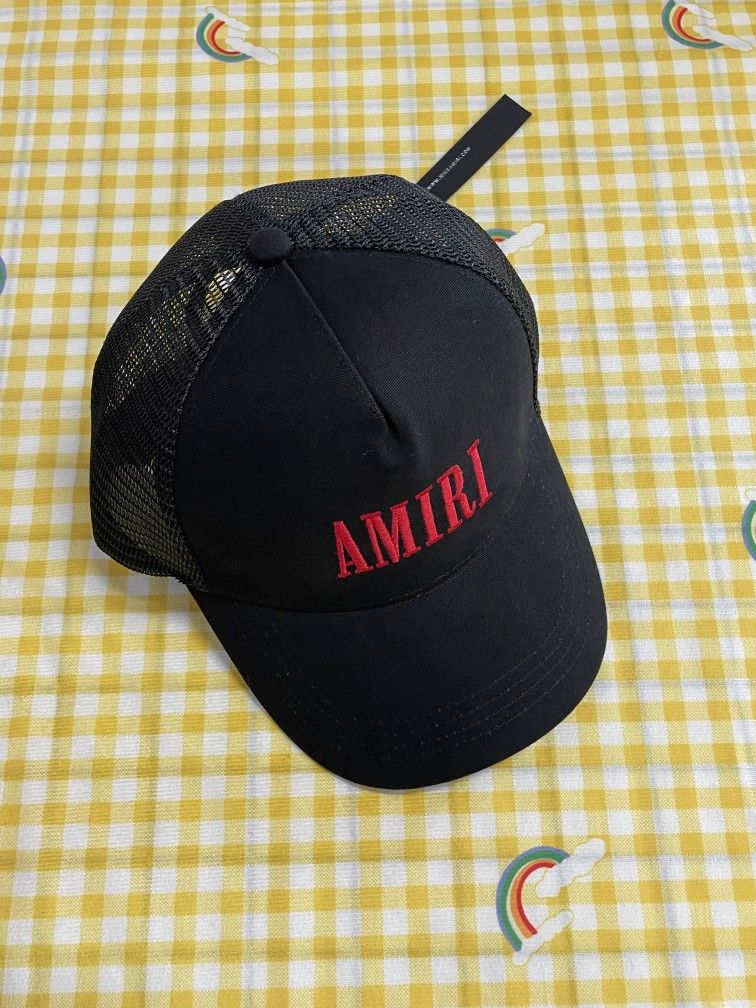 AMIRI Red Letter Black Hat
