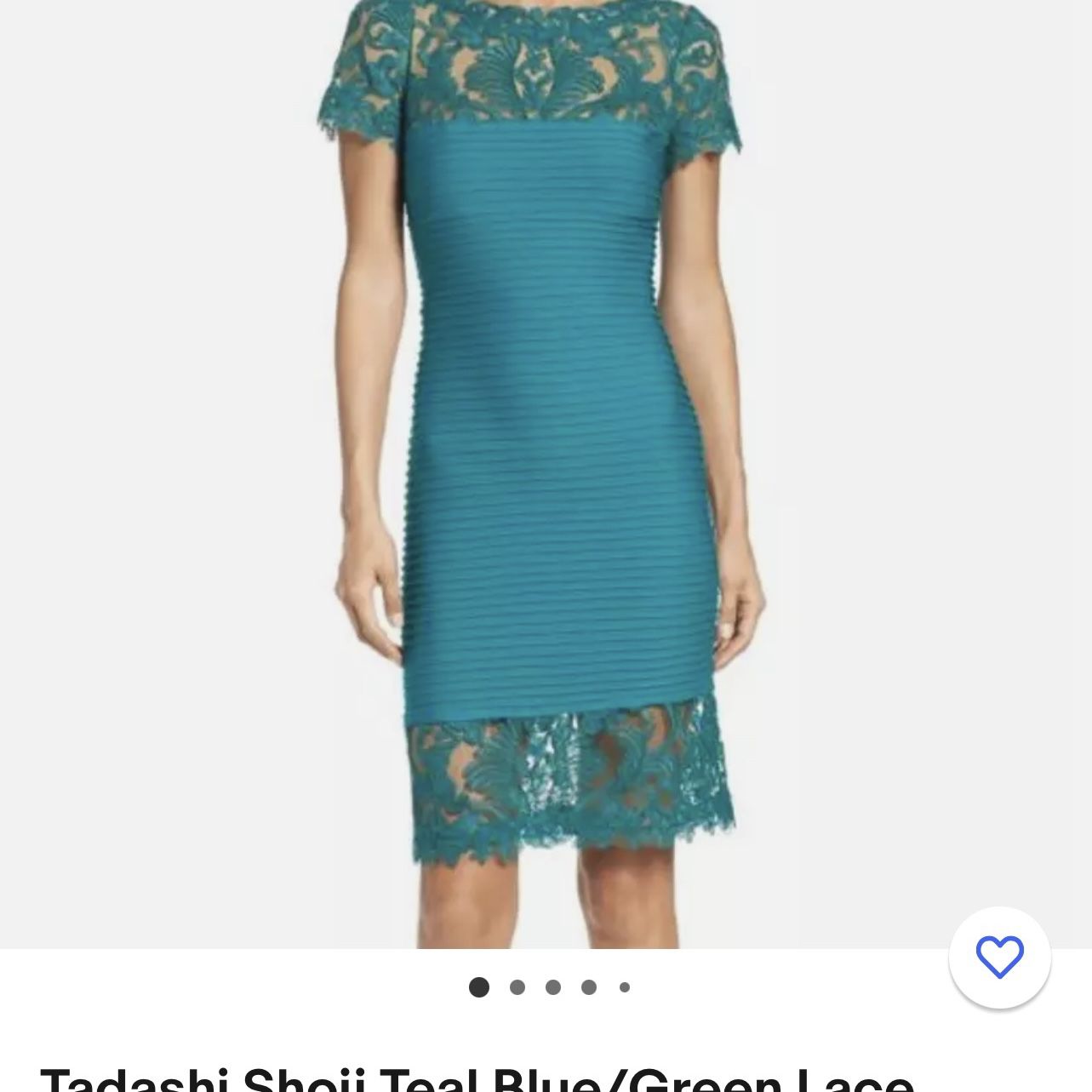 TADASHI SHOJI BRAND NEW Aqua Dress LARGE
