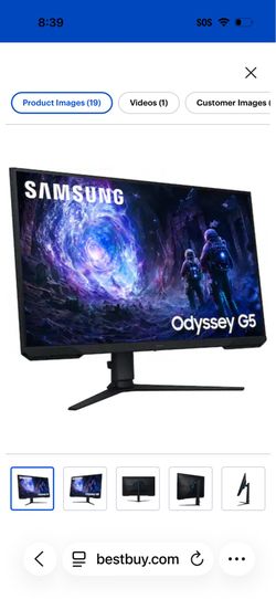 1440p 180 htz  Samsung monitor