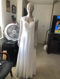 Hermoso bestido blanco sz M
