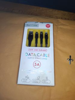 This is a black premium maker 3-in-1 data cable.