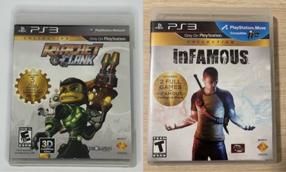 Ratchet & Clank Collection and Infamous Collection for Playstation 3