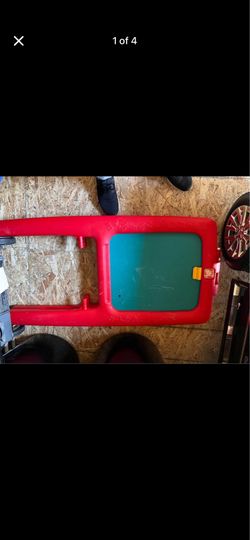 Step2 Easel For Two Red Plastic Toddler Chalkboard and Magnetic Whiteboard perfect to fold up