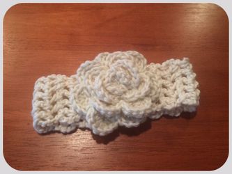 Baby girl crocheted headband