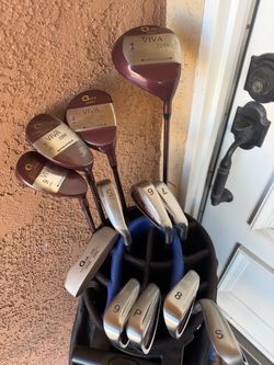 Complete golf club for ladies right hand (from japan:high quality)with golf bag has 2 wheels and handle