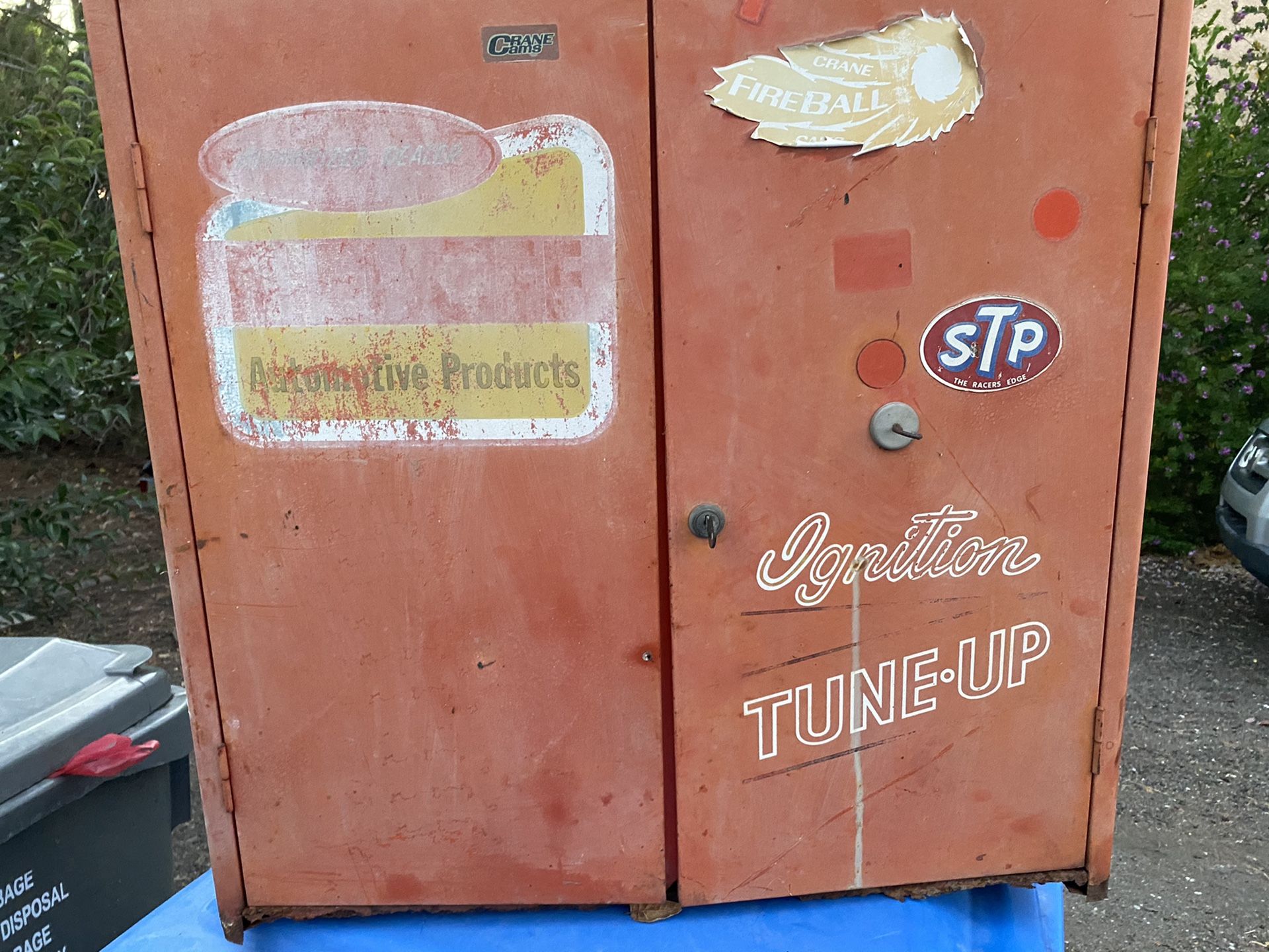 Antique auto mechanic cabinet