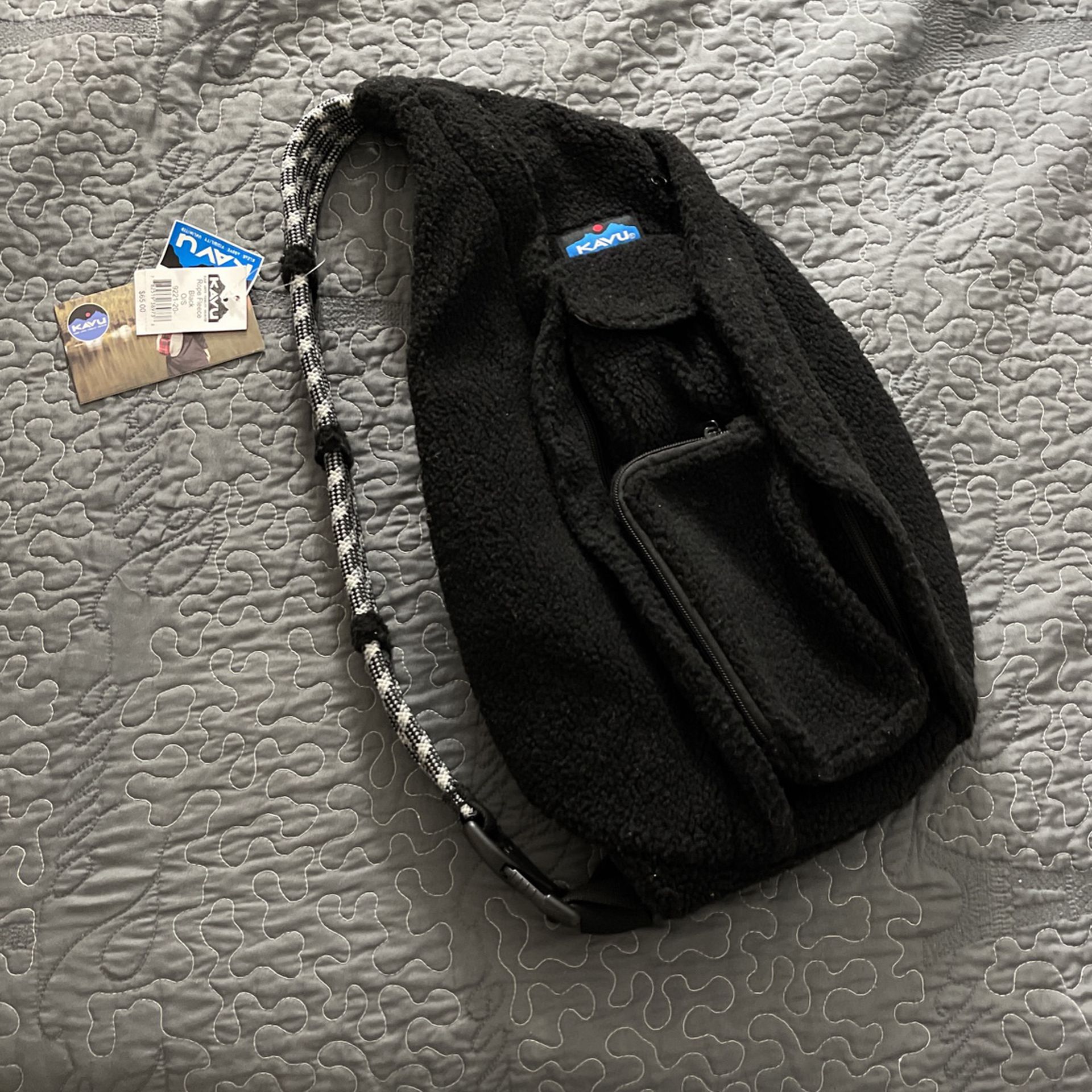 Kavu Rope Fleece Black Bag Unisex