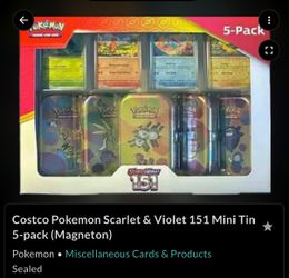Pokémon Costco Pokemon Scarlet & Violet 151 Mini Tin 5-pack (Magneton)