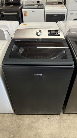 Maytag Pet Pro 5.3 Cu. Ft. Midnight Steel Impeller Top Load Washer
