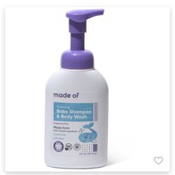 MADE Of ORGNIC Baby Shampoo And Bodyvwash Fragrance Free10 Oz