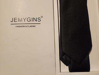 JEMYGINS Men's Black Tie – Brand New in Box