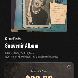 GRACIE FIELDS souvenir album set