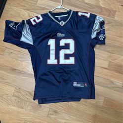 Patriots Tom Brady 12 Football Jersey 