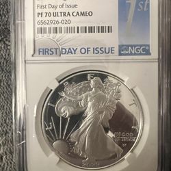 2022 West Point American Silver Eagle (Proof) First Day Of Issue NGC PF 70 Ultra Cameo