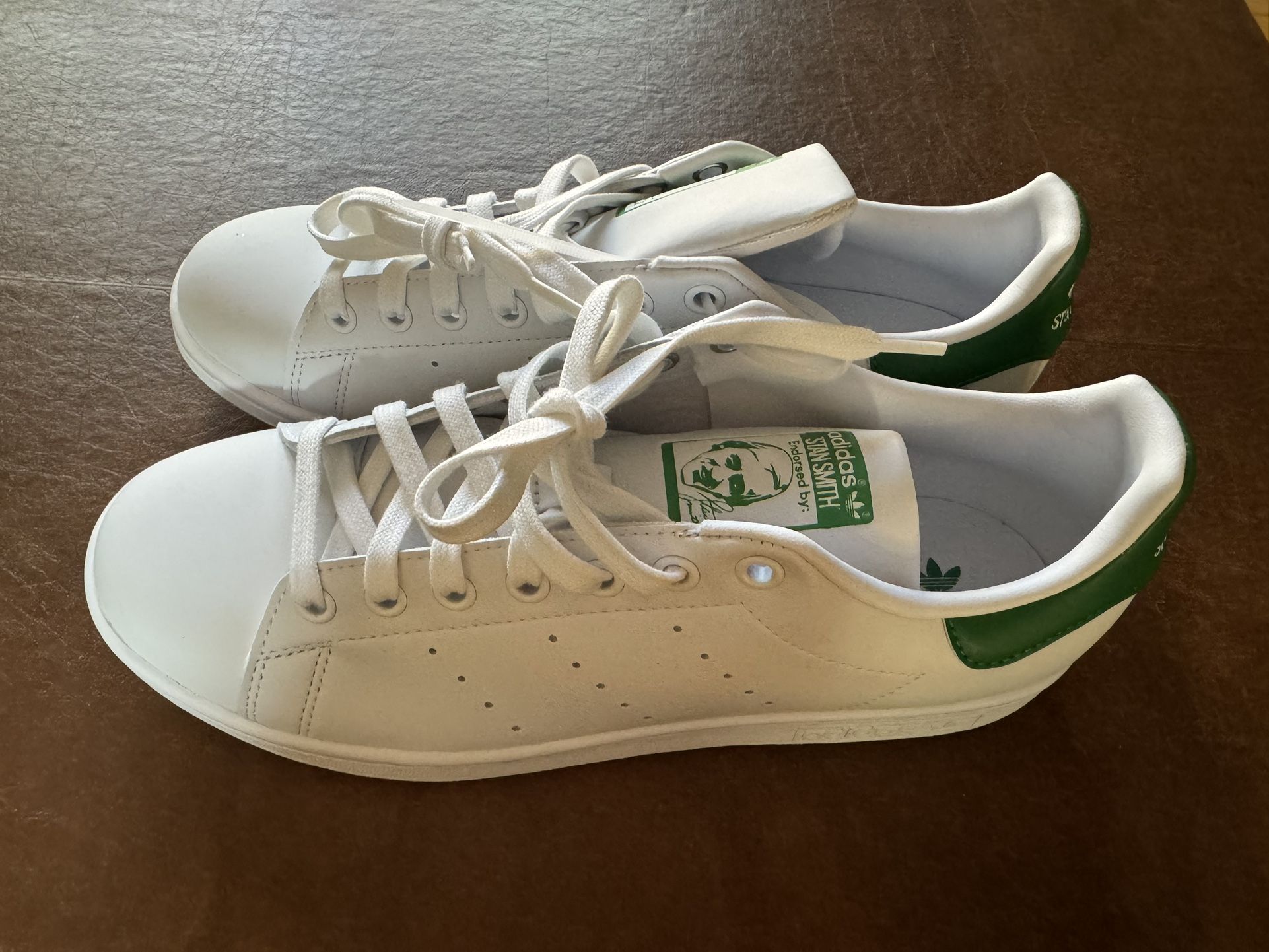 adidas Originals Stan Smith White Women’s Green Classic Casual Shoes W/9.5