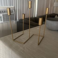 Gold Candle Holder