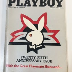 Vintage 1979 Playboy 25th Anniversary Issue Collector's Edition Free Shipping 