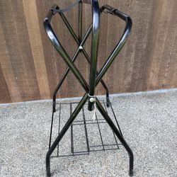 Folding Black Saddle Rack 