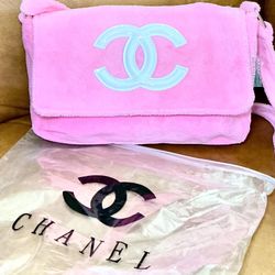 Pink Chanel Precision handbag.